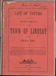 Lindsay Voters List 1887