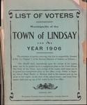 Lindsay Voters List 1906