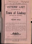 Lindsay Voters List 1912