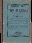 Lindsay Voters List 1919