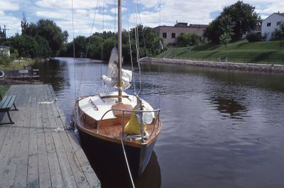 Sail boat at Rivera Park, Lindsay