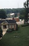 Exterior of Carnegie library, aerial view of east side, 1973