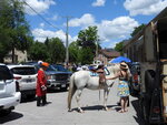 horse for "King Billy" in Armoury parking lot