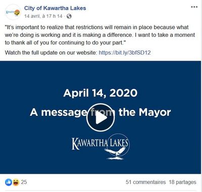 April 14: Message from the Mayor