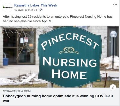 April 17: Pinecrest home optimistic it is winning COVID-19 war