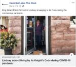 April 22: Lindsay school living by its Knight's Code during COVID-19 pandemic