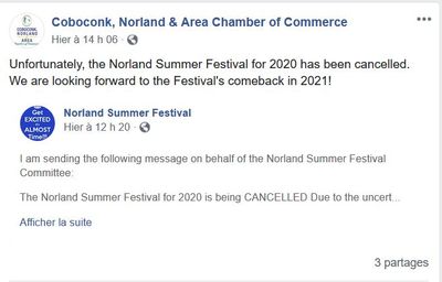 April 27: Norland Summer Festival cancelled