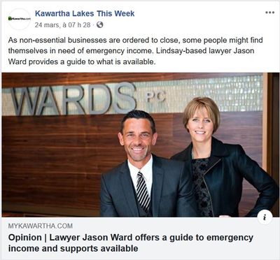 March 24: Lawyer Jason Ward offers a guide to emergency income and supports available