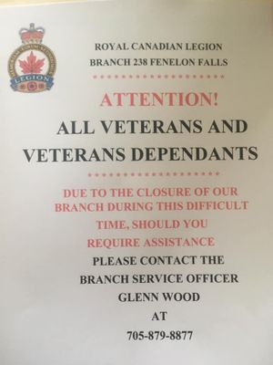 Royal Canadian Legion, Branch 238, Fenelon Falls