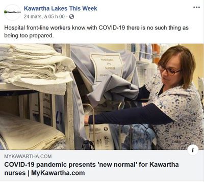 March 24: COVID-19 pandemic presents 'new normal' for Kawartha nurses