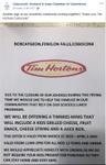 Tim Hortons offers free kids lunches