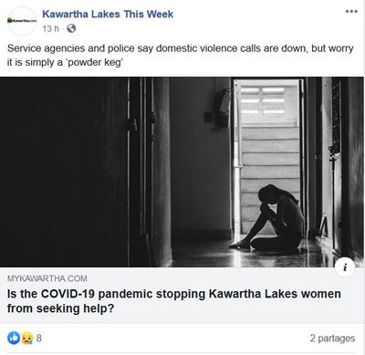 May 1: Is the COVID-19 pandemic stopping Kawartha Lakes women from seeking help?