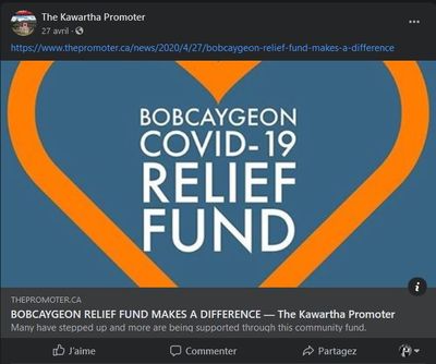 April 27: Bobcaygeon Relief Fund Makes a Difference