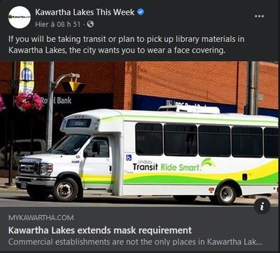 July 11: Kawartha Lakes extends mask requirement