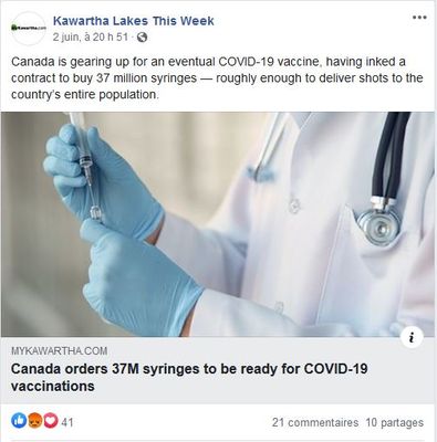 June 2: Canada orders 37M syringes to be ready for COVID-19 vaccinations