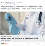 June 2: Canada orders 37M syringes to be ready for COVID-19 vaccinations