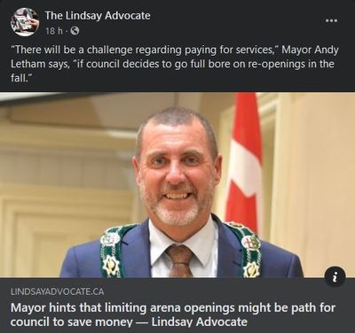 July 22: Mayor hints that limiting arena openings might be path for council to save money