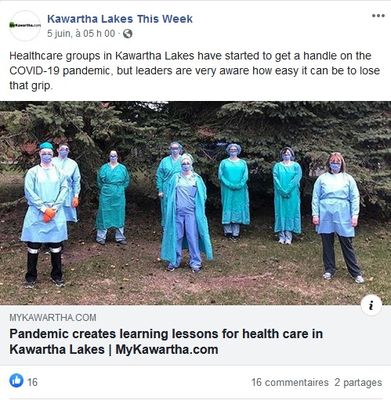 June 5: Pandemic creates learning lessons for health care in Kawartha Lakes