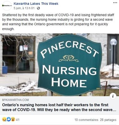 June 5: Ontario's nursing homes lost half their workers to the first wave of COVID-19. Will they be ready when the second wave hits?