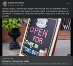 August 7: Lindsay Restaurants Reopening Video