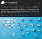 July 31: Community Pandemic Recovery Task Force off to a productive start