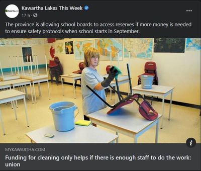 August 17: Funding for cleaning only helps if there is enough staff to do the work - union