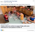 June 9: Ontario child care centres to reopen Friday with some restrictions to curb the spread of COVID-19