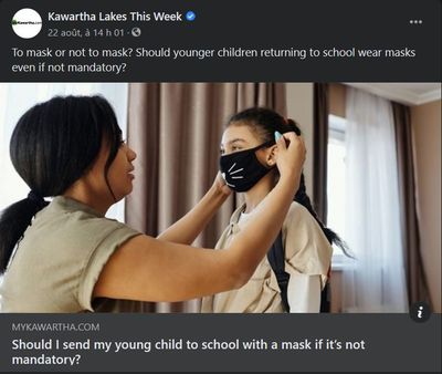 August 12: Should I send my young child to school with a mask if it's not mandatory?