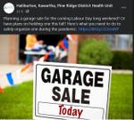 August 26: Garage sale safety during COVID-19