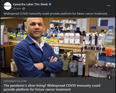 August 31: The pandemic's silver lining? Widespread COVID immunity could provide platform for future cancer treatments