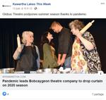 June 13: Pandemic leads Bobcaygeon theatre company to drop curtain on 2020 season