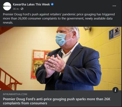 September 4: Premier Doug Ford's anti-price gouging push sparks more than 26K complaints from consumers