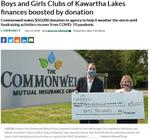 September 19: Boys and Girls Club of Kawartha Lakes finances boosted by donation