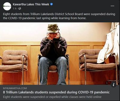 September 21: 8 Trillium Lakelands students suspended during COVID-19 pandemic