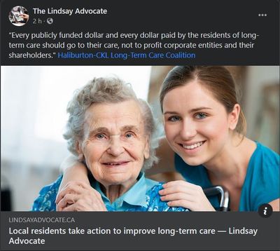 September 24: Local residents take action to improve long-term care