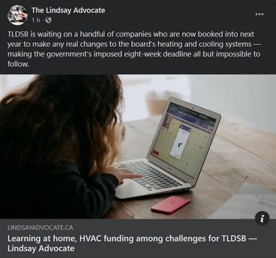 September 24: Learning at home, HVAC funding among challenges for TLDSB