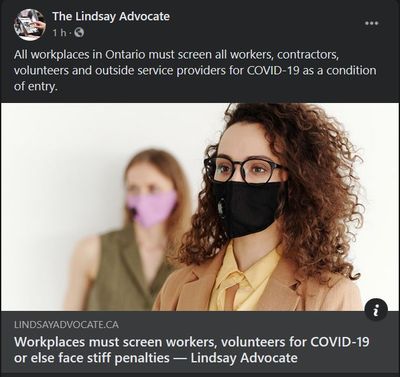 September 30: Workplaces must screen workers, volunteers for COVID-19 or else face stiff penalties