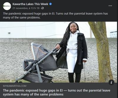 November 21: The pandemic has exposed huge gaps in EI - turns out the parental leave system has many of the same problems