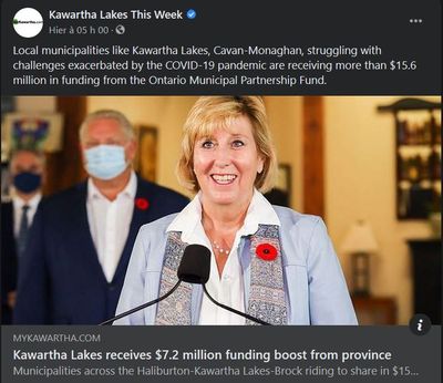 November 27: Kawartha Lakes $7.2 million funding boost from province