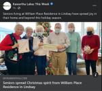 December 15: Seniors spread Christmas spirit from William Place Residence in Lindsay