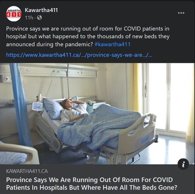 December 21: Province says we are running out of room for COVID patients in hospitals but where have all the beds gone?