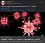 December 26: Ontario confirms first new cases of Coronavirus UK variant