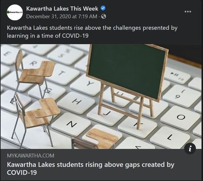 December 30: Kawartha Lakes students rising above gaps created by COVID-19