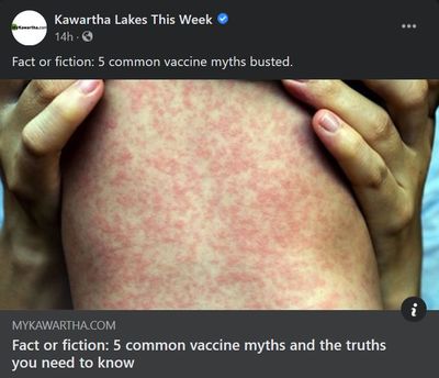 January 5: Fact or fiction - 5 vaccine myths and the truths you need to know