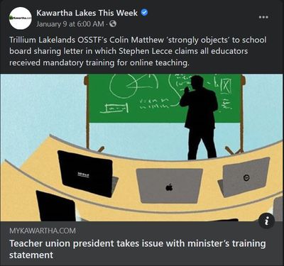 January 8: Teacher union president takes issue with minister's training statement