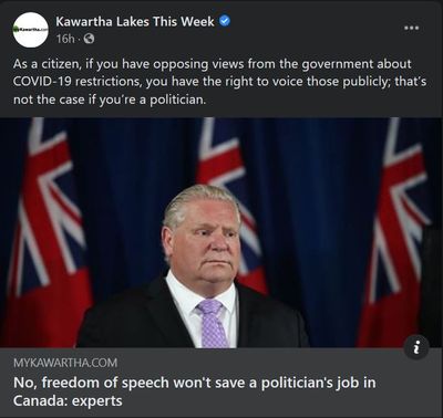 January 18: No, freedom of speech won't save a politician's job in Canada - experts