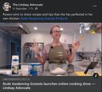 January 21: Rude Awakening Granola launches online cooking show
