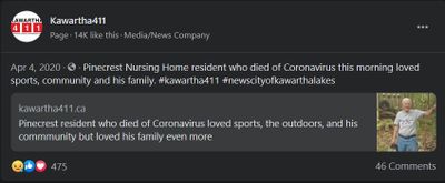 April 4: Pinecrest resident who died of coronavirus loved sports, the outdoors, and his community but loved his family even more