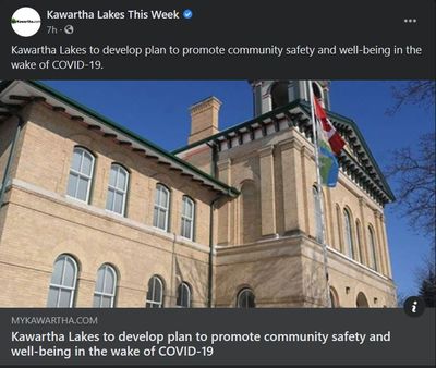 February 11: Kawartha Lakes to develop plan to promote community safety and well-being in the wake of COVID-19