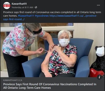 February 11: Province says first round of coronavirus vaccinations complete in all Ontario long-term care homes